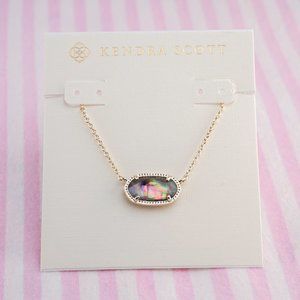 Kendra Scott Elisa Gold Necklace Lilac Abalone - Brand New